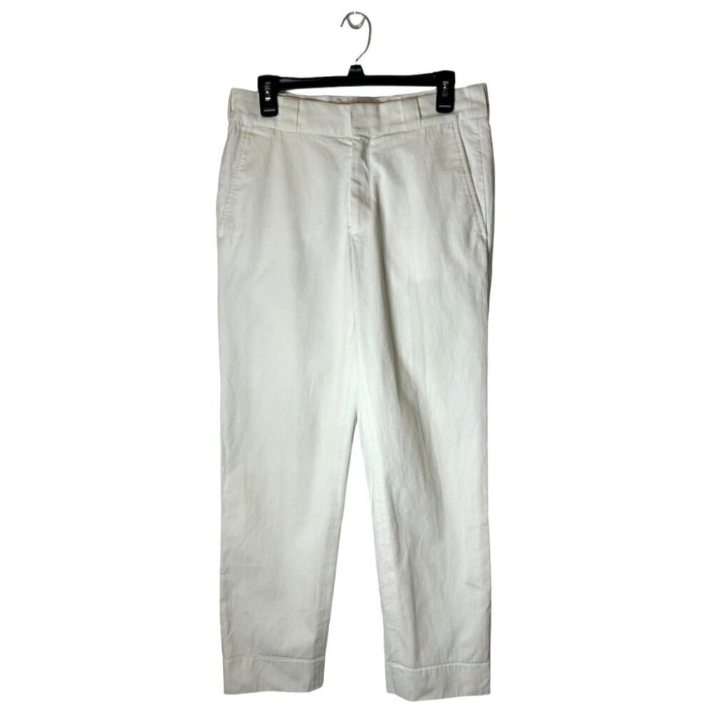 Sandro White Cropped Pants